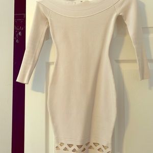 Off the shoulder Marciano bandage dress